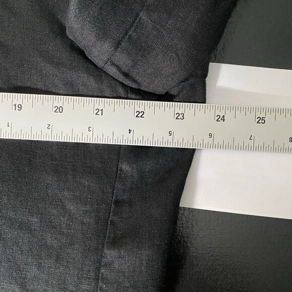 MUJI 100% Linen Blazer XL Surgeon Cuffs Unstructured Patch Pockets Lightweight - Picture 12 of 16